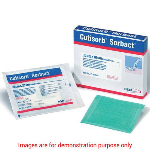 Cutimed Sorbion Sorbact Antimicrobial Dressing With Dacc, Sterile, 10 Cm X 10 CmBSN
