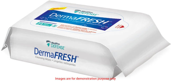 Dermafresh Flushable Wipes, 9" X 12", Pk/24AMG