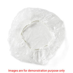 Disposable Plastic Shower Caps, Clear.Medline