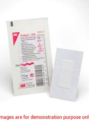 Dressing Adhesive Island Abs/Non-Adh Pad Ster 2.5 X 4In Microdon3M