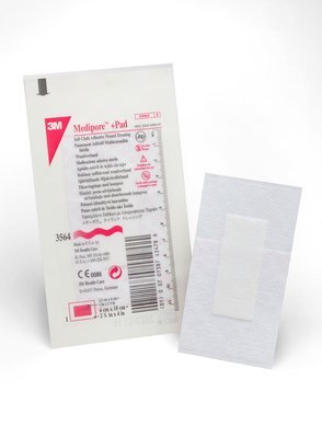 Dressing Adhesive Island Abs/Non-Adh Pad Ster 2.5 X 4In Microdon3M