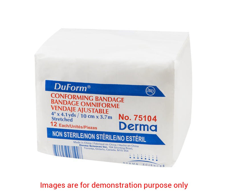 Duform Conforming Stretch Bandage, Size 4In X 4.1Y, Non-SterileDerma Science