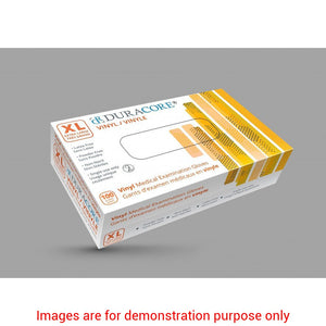 Duracore Vinyl Examination Gloves, Non Powdered, X-LargeViedera