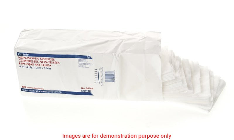 Dusoft Sponge N/Woven N/S 4Ply 4X4InDerma Science
