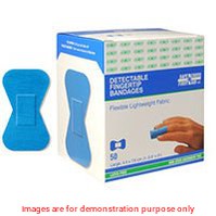 Fingertip Fabric Metal-Detectable Bandages (4.4Cm X 7.6Cm) BlueSafecross First Aid Ltd