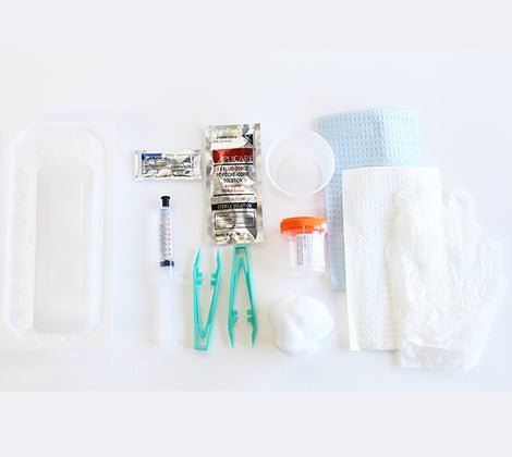 Foley Catheter Tray, Forceps, 10Cc Prefiilled Syringe, Vinyl Gloves, No CatheterMed RX