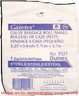 Gazetex Bandage Roll 2.5In X 3Yds, 6Ply, SterileDerma Science