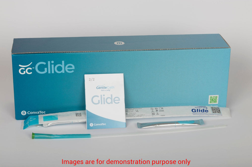 Gentlecath Glide Hydrophilic Intermittent Catheter For Male, 8Fr,16" CoudeConvatec