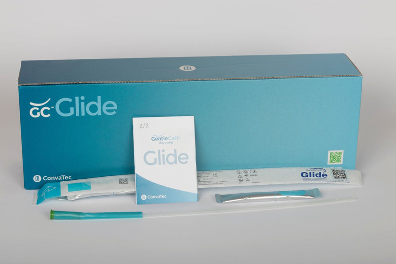 Gentlecath Glide Hydrophilic Intermittent Catheter For Male, 8Fr,16" CoudeConvatec