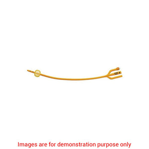 Gold Silicone Coated 3-Way Foley Catheter, 22Fr 16In, 5Cc Sterile And LatexRusch Teleflex