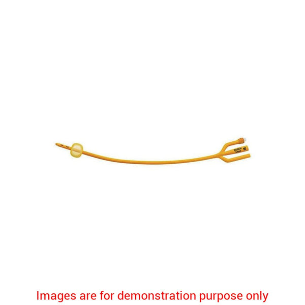 Gold Silicone Coated 3-Way Foley Catheter, 22Fr 16In, 5Cc Sterile And LatexRusch Teleflex