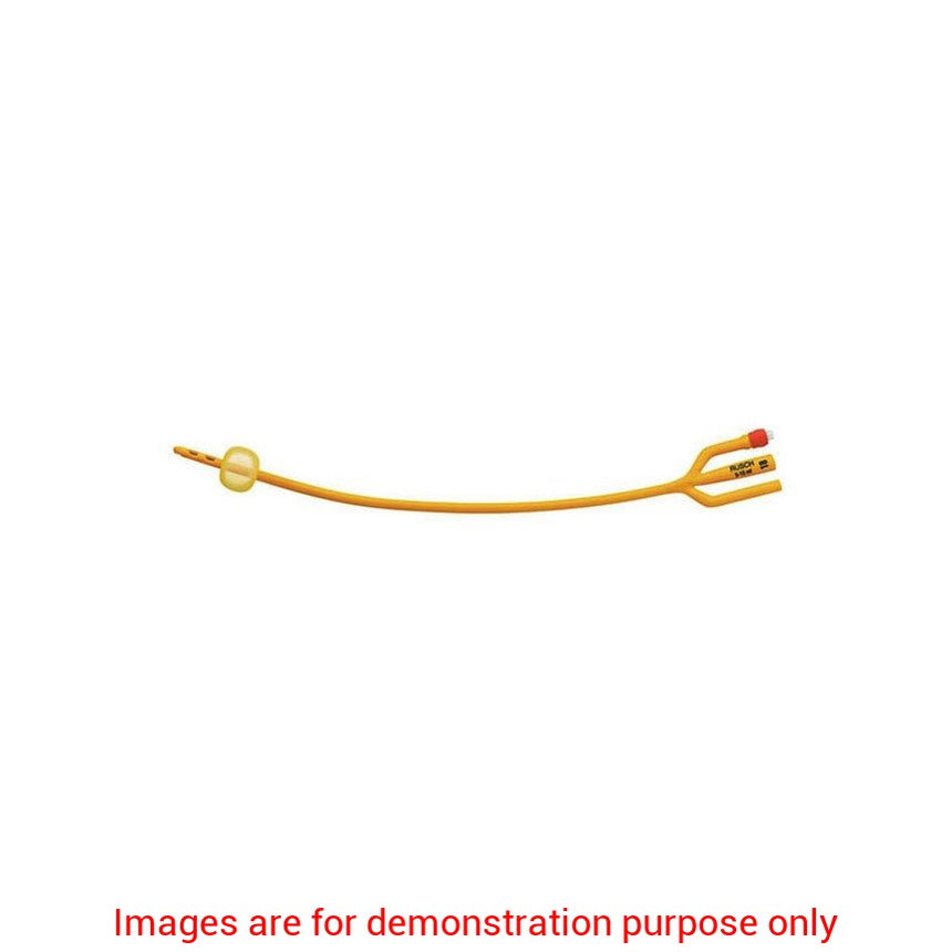 Gold Silicone Coated 3-Way Foley Catheter, 24Fr 30CcRusch Teleflex