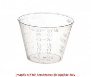 Graduated Plastic Medicine Cup, 2Oz.Medline