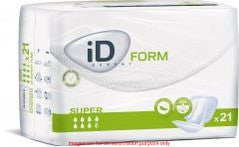 Id Form Super Shaped Pads, 2 Piece System, Size 2, 2900 Ml AbsorbencyID