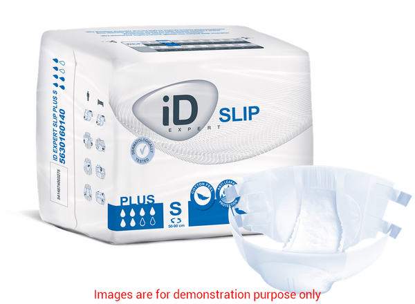 Id Slip Plus Small, (19"-35"), 1800Ml Absorbency.ID