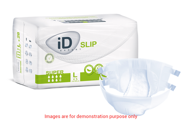 Id Slip Super, Large, (45"-61"), 3800 Ml Absorbency.ID