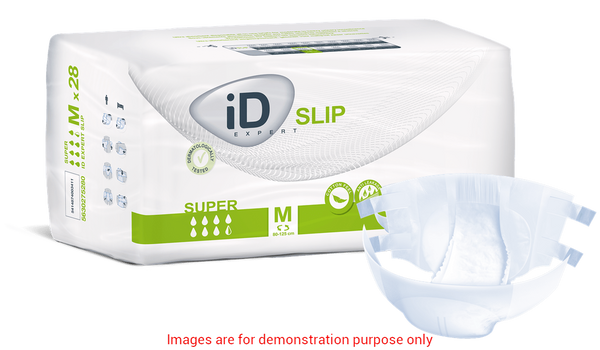 Id Slip Super, Medium, (31"-49"), 3600 Ml Absorbency.ID