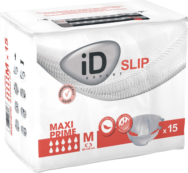 Id Slip Tbs Maxi Prime, Medium, (31"-49"), 4100 Ml Absorbency.ID