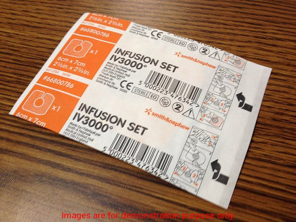 Iv3000 Infusion Set Transparent Adhesive Film, C-ShapeSmith & Nephew