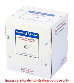 J-Cloth Hospital Towels Small / White (30Cm X 30Cm)Johnson & Johnson Systagenix