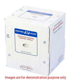 J-Cloth Hospital Towels Small / White (30Cm X 30Cm)Johnson & Johnson Systagenix