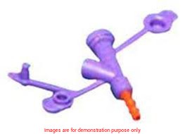 Kangaroo Adapter,Y-Port/Peg Non Sterile-Orange 16FrCovidien / Medtronic
