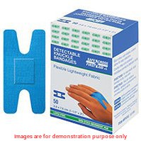 Knuckle Fabric Metal-Detectable Bandages (3.8Cm X 7.6Cm) BlueSafecross First Aid Ltd