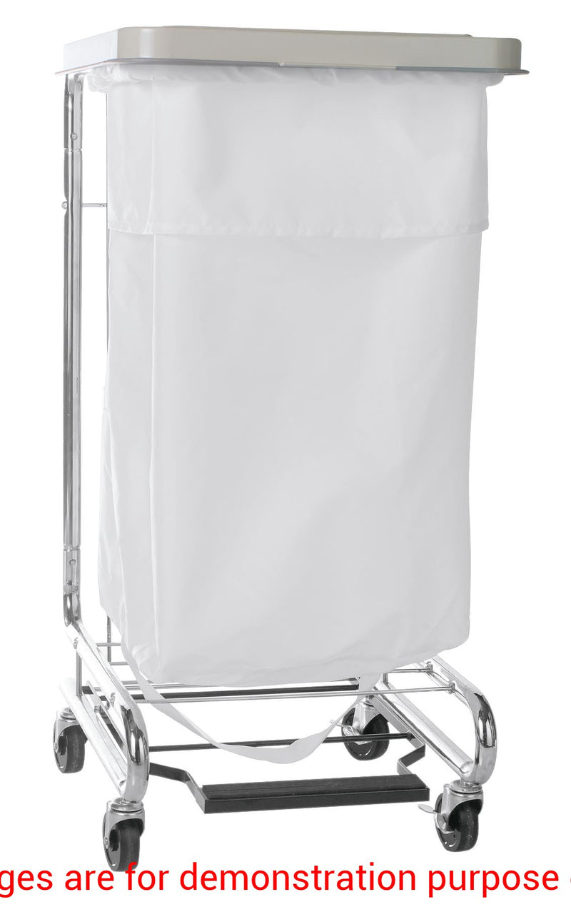 Laundry Hamper Bag 30" X 40", Denier Nylon With Drawcord, White.7.2Medline