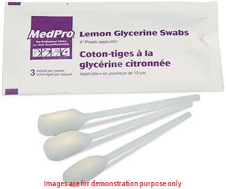 Lemon Glycerine Swabs, Bx/25 (3/Pk)AMG