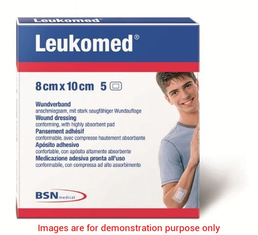 Leukomed Non-Wov Adh Sterile Dressing W/Absorb Pad 8Cm X 10Cm (Hospital Pack)BSN