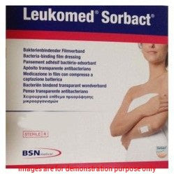 Leukomed Sorbact Antimicrobial Dressing, Post Op, Waterproof, Sterile, 8Cm X 10Cm.BSN