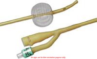 Lubricath Carson 2-Way Med Olive Coude-Tip Single-Eye Foley Cath 12Fr 5Cc Balloon Non-ReturnableBard