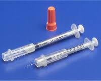 Monoject Insulin Safety Syringes, 29G X 1/2In Needle, 1Ml SyringeCovidien / Medtronic