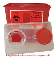 Multi-Purpose Sharps Container With Rotor Opening, Yellow 7.6L (2Gal)Covidien / Medtronic