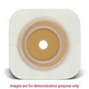 Natura Durahesive Barrier,Flange 1-1/2" (4X4"") No Tape Border WhiteConvatec