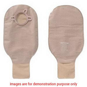 New Image Clamp Closure 12" Drainable Pouch Beige,No Filter 1-3/4" FlangeHollister