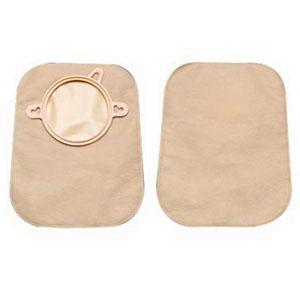 New Image Closed Pouch 7" Beige Without Filter ,1-3/4" FlangeHollister
