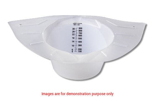 Plastic Specimen Container, 800Cc White, W/O Cover (Mexican Hat)Stadco Polyproducts