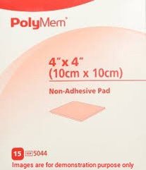 Polymem Non-Adhesive Pad Dressing, 4In X 4InPolymem
