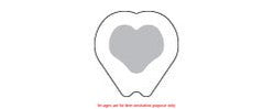 Polymem Shapes, Silver, Sacral Dressing. 7.2" X 7.8" (18.4Cm X 20.0Cm)Polymem