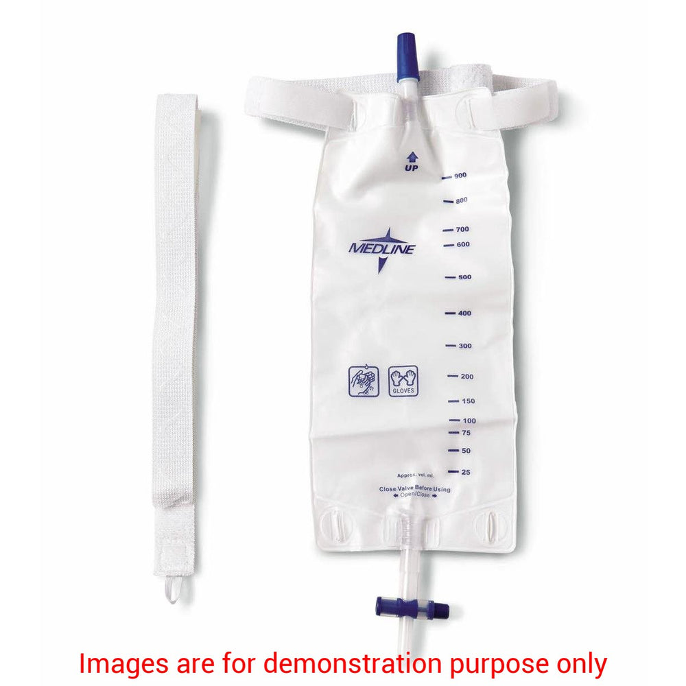 Pr/20 Urinary Leg Bag Accessories Straps,Leg Bag,Elastic,Hook-LoopMedline