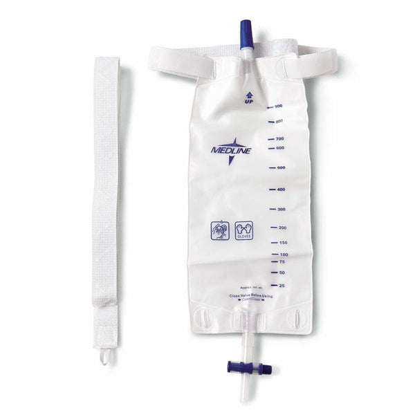 Pr/20 Urinary Leg Bag Accessories Straps,Leg Bag,Elastic,Hook-LoopMedline