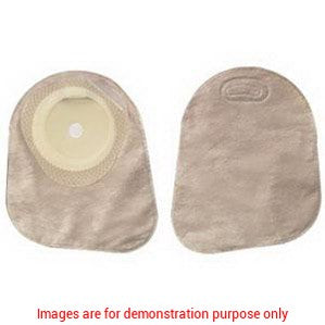 Premier One-Piece Flat Skin Barrier 7" Closed Pouch Beige Softflex,With Filter Cut-To-Fit 2-1/8"Hollister