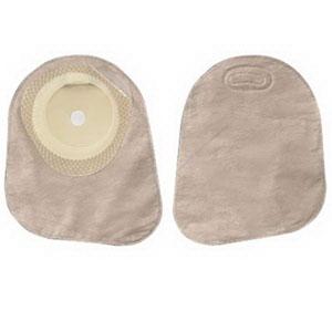 Premier One-Piece Flat Skin Barrier 7" Closed Pouch Beige Softflex,With Filter Pre-Cut 1"Hollister