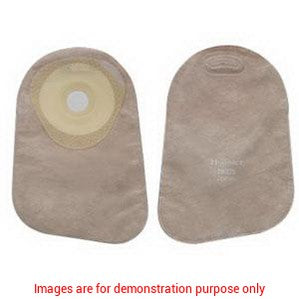 Premier One-Piece Flat Skin Barrier 9" Closed Pouch Beige Softflex,With Filter Pre-Cut 1"Hollister