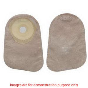 Premier One-Piece Flat Skin Barrier 9" Closed Pouch Beige Softflex,With Filter Pre-Cut 1-3/16"Hollister