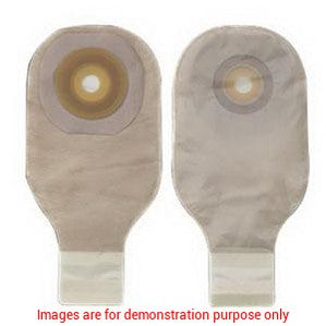 Premier One-Piece Flat Skin Barrier Lock N Roll Transparent Pre-Cut 1-1/4"Hollister