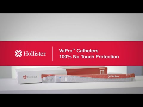 Hollister Vapro Plus Touch-Free Hydrophilic Intermittent Catheter – with Collection Bag – Straight Tip – 12Fr 16"