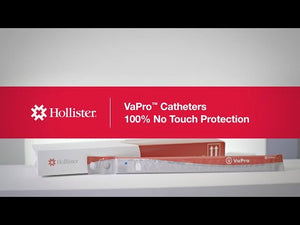 Hollister Vapro Touch-Free Hydrophilic Intermittent Catheter – F-Style – 12Fr x 16in – Box of 30