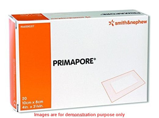Primapore Low-Adherent Post-Op Island Dressing, Size 10Cm X 8CmSmith & Nephew